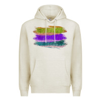 Oatmeal Heather Green Purple Cyan Colored Triple Brush Strokes Premium Hoodie - Bettercallsaul