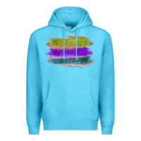 Ocean Blue Green Purple Cyan Colored Triple Brush Strokes Premium Hoodie - Bettercallsaul