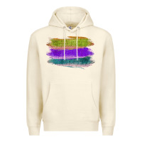 Sandshell Green Purple Cyan Colored Triple Brush Strokes Premium Hoodie - Bettercallsaul