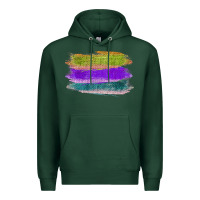 Sports Green Green Purple Cyan Colored Triple Brush Strokes Premium Hoodie - Bettercallsaul