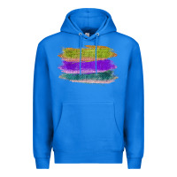 True Royal Green Purple Cyan Colored Triple Brush Strokes Premium Hoodie - Bettercallsaul