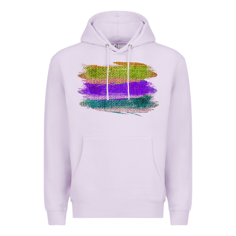 Green Purple Cyan Colored Triple Brush Strokes Premium Hoodie by Bettercallsaul | Teevron