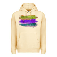 Pina Colada Green Purple Cyan Colored Triple Brush Strokes Premium Hoodie - Bettercallsaul
