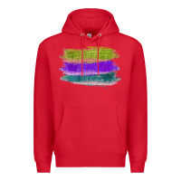 Red Green Purple Cyan Colored Triple Brush Strokes Premium Hoodie - Bettercallsaul