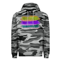 Slate Camo Green Purple Cyan Colored Triple Brush Strokes Premium Hoodie - Bettercallsaul