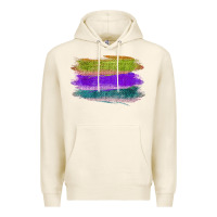 Tofu Green Purple Cyan Colored Triple Brush Strokes Premium Hoodie - Bettercallsaul