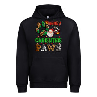Black merry christmas paws with santa Urban Hoodie - AdoDesignShop