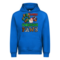 Cobalt merry christmas paws with santa Urban Hoodie - AdoDesignShop