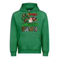 Emerald merry christmas paws with santa Urban Hoodie - AdoDesignShop