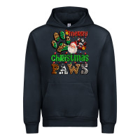 Navy merry christmas paws with santa Urban Hoodie - AdoDesignShop