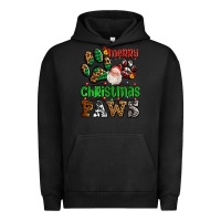 Pigment Black merry christmas paws with santa Urban Hoodie - AdoDesignShop