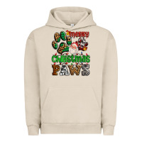 Pigment French Oak merry christmas paws with santa Urban Hoodie - AdoDesignShop