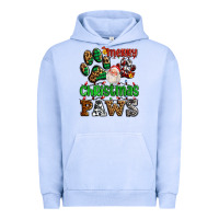 Pigment Grape Ice merry christmas paws with santa Urban Hoodie - AdoDesignShop