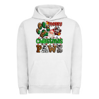 Pigment Lunar Rock merry christmas paws with santa Urban Hoodie - AdoDesignShop