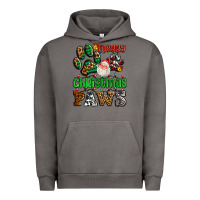 Pigment Tornado merry christmas paws with santa Urban Hoodie - AdoDesignShop