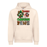 Sandshell merry christmas paws with santa Urban Hoodie - AdoDesignShop