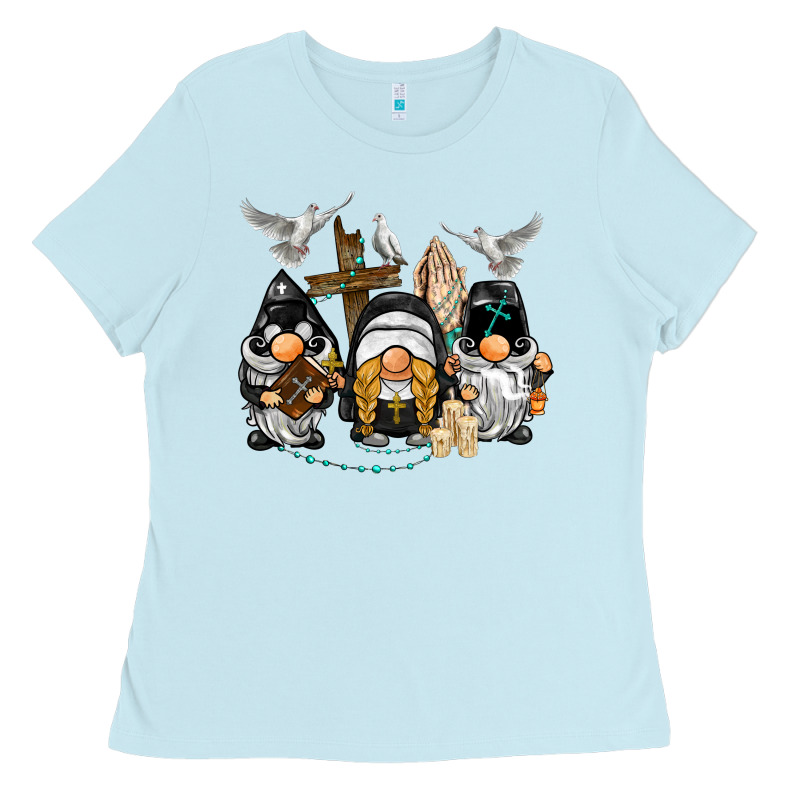 Pastor Nun Religious Gnome Ladies Tee by BarkalooDesign | Teevron