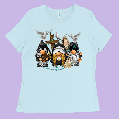 Pastor Nun Religious Gnome Ladies Tee Designed By Barkaloodesign