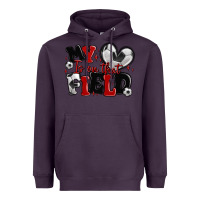 Plum my heart is on that field soccer Heavyweight Hoodie - MaliasSmallBusiness