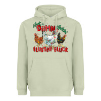 Matcha what a damn cluckin' fluster fluck chickens christ Heavyweight Hoodie - MaliasSmallBusiness
