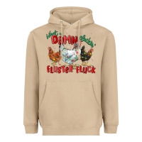 Mushroom what a damn cluckin' fluster fluck chickens christ Heavyweight Hoodie - MaliasSmallBusiness