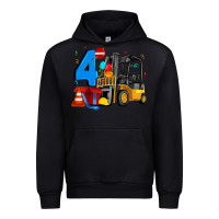 Forklift Birthday Four Urban Hoodie | Teevron