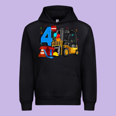 Forklift Birthday Four Urban Hoodie Designed By Artiststas