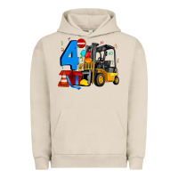 Pigment French Oak forklift birthday four Urban Hoodie - Artiststas