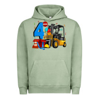 Pigment Oil Green forklift birthday four Urban Hoodie - Artiststas
