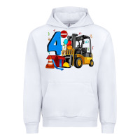 White forklift birthday four Urban Hoodie - Artiststas