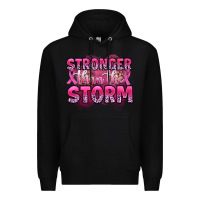 Black stronger than the storm Premium Hoodie - Artiststas