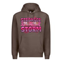 Coffee stronger than the storm Premium Hoodie - Artiststas