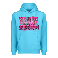 Ocean Blue stronger than the storm Premium Hoodie - Artiststas