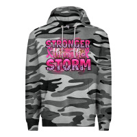 Slate Camo stronger than the storm Premium Hoodie - Artiststas
