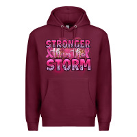Burgundy stronger than the storm Premium Hoodie - Artiststas