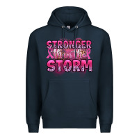 Navy stronger than the storm Premium Hoodie - Artiststas