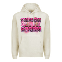 Oatmeal Heather stronger than the storm Premium Hoodie - Artiststas