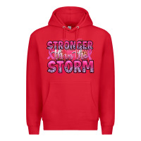 Red stronger than the storm Premium Hoodie - Artiststas
