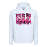 White stronger than the storm Premium Hoodie - Artiststas
