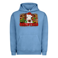 Pigment Pebble Blue merry christmas Urban Hoodie - JahusDesignShop