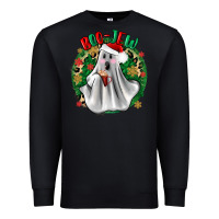 Black ghost dead inside but it’s christmas boojee Premium Sweatshirt - Zillion Design Studio