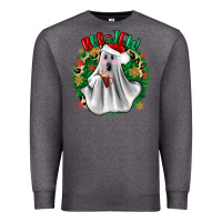 Charcoal Heather ghost dead inside but it’s christmas boojee Premium Sweatshirt - Zillion Design Studio