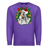 Purple ghost dead inside but it’s christmas boojee Premium Sweatshirt - Zillion Design Studio