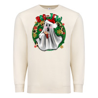 Sandshell ghost dead inside but it’s christmas boojee Premium Sweatshirt - Zillion Design Studio