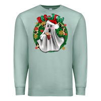 Seafoam ghost dead inside but it’s christmas boojee Premium Sweatshirt - Zillion Design Studio