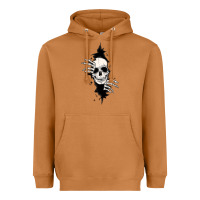 Skull In The Wall File Heavyweight Hoodie | Teevron