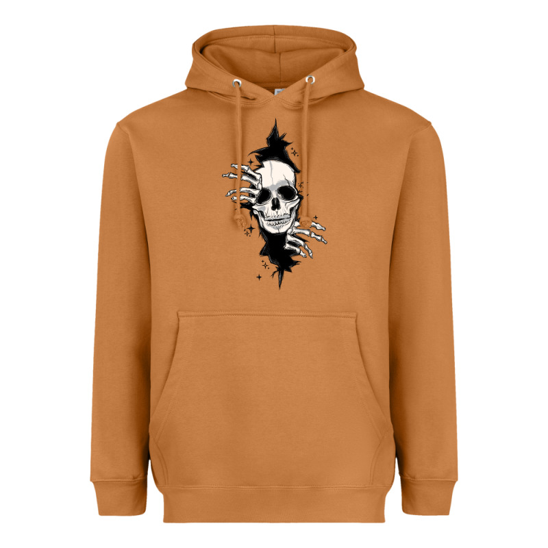 Skull In The Wall File Heavyweight Hoodie by MaliasSmallBusiness | Teevron
