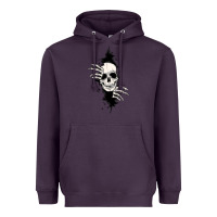 Plum skull in the wall file Heavyweight Hoodie - MaliasSmallBusiness