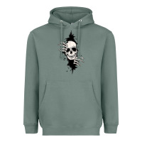 Sage skull in the wall file Heavyweight Hoodie - MaliasSmallBusiness