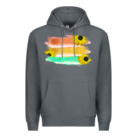 Rock Colored Triple Sunflower Brush Strokes Premium Hoodie - Bettercallsaul